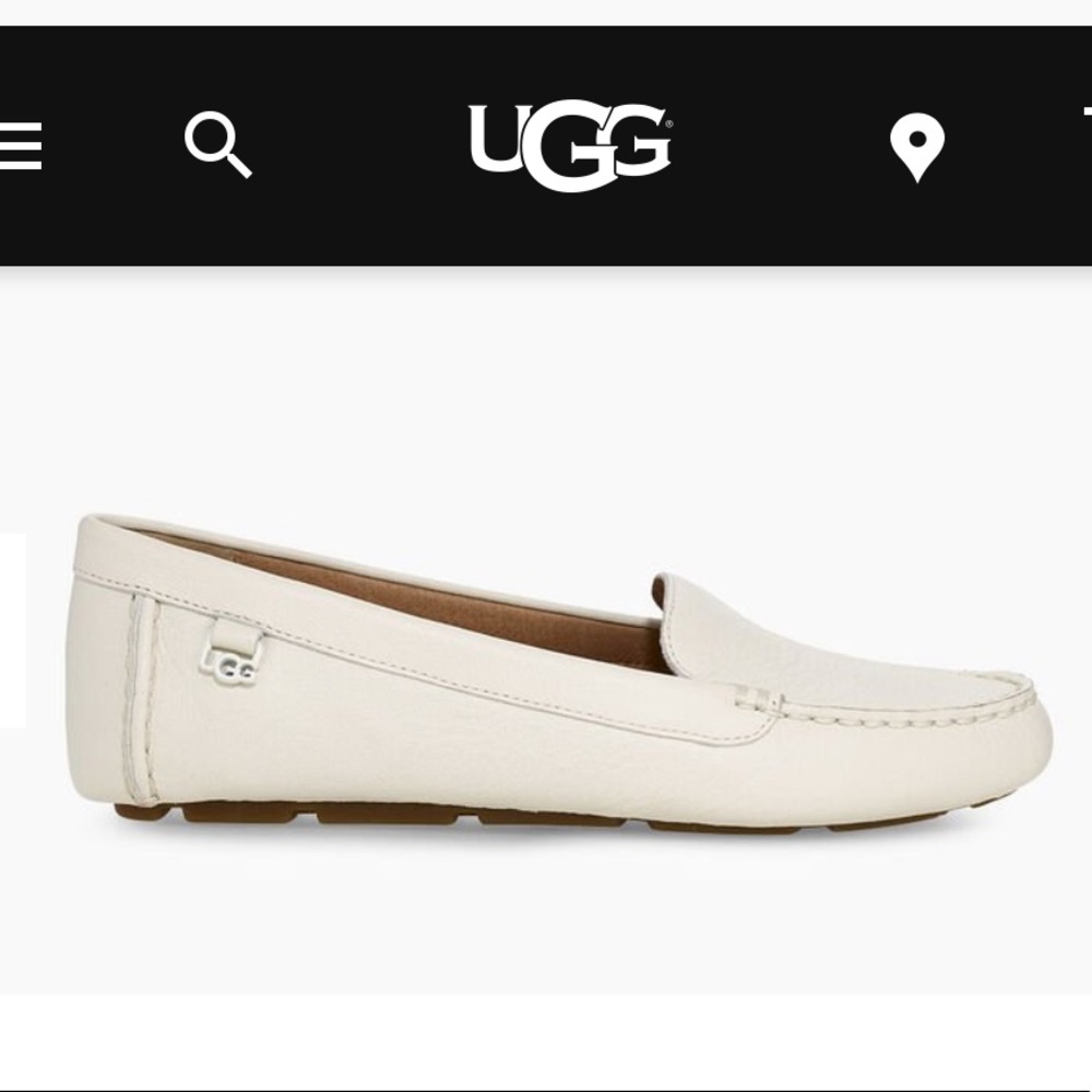 - UGG “Flores” LEATHER FLAT
